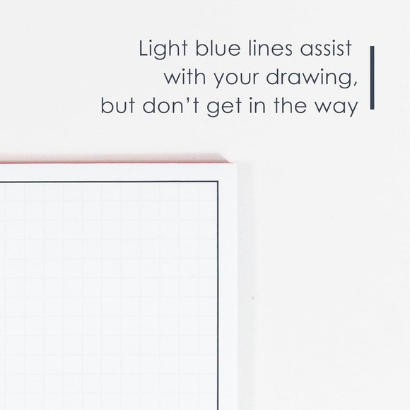 GeekNavy 11" x 17" Quadrille Graph Paper 50 Sheets Landscape - 0.25" blueprint - Picture 9 of 10